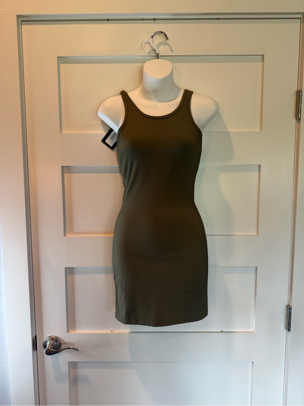 HALARA Olive Green Sleeveless Mini Dress